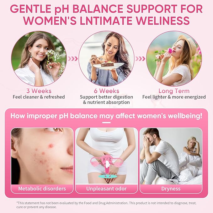 Feminine Probiotics Gummies with Slippery Elm - 60 Pineapple Gummies for Women ph Balance, Vaginal Probiotics Supports Flora, Gut Health & Immune System, Prebiotics & Lactobacillus Blend (Pineapple)