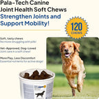 Canine Joint Soft Chews (120 ct) - Glucosamine & MSM Joint Supplement for Dogs - Dog Arthritis Pain Relief – Supports Mobility & Eases Stiffness - Tasty & Easy to Give