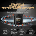 Testosterone Booster Gummies for Men - Enhancement Chews to Boost Testosterone for Energy Stamina Performance & Workout Support - Male Health Enhancing Supplement for Libido & Muscle Growth