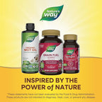 Nature’s Way Brain Fuel, Supports Memory and Concentration*, Brain Function Support Supplement*, Clinically Studied Cognigrape®, Grape Flavored, 60 Gummies
