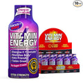 Vitamin Energy Focus+ Extra Strength Energy Shot Berry 10 Pack, 260mg Natural Caffeine, B-Vitamins, CoQ10, Amino Acids, Focus, Productivity & Clarity, Zero Sugar, Gluten-Free, 1.93 fl oz