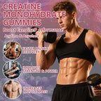 Creatine Monohydrate Gummies Complex 8000 MG for Men Women, Creatine Gummy with Taurine BCAA for Energy Support and Muscle Strength, Sugar Free Pre-Workout Supplement
