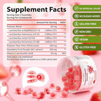 Feminine Balance Gummies for Women,Vaginal Probiotics Supports pH Balance, Digestive Health,Vegan,Gluten-Free, Strawberry Flavor with Filled,60 Gummies