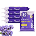 Acidified Body Wipes - 24H Odor Control, pH Balanced for Underarms & Whole Body, Aluminum-Free & Skin-Loving Formula, 80 Wipes