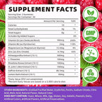 Saffron Gummies, Saffron Supplements for Kids & Adults with Ashwagandha, L-Theanine, Lemon Balm, Vitamin D3, B6, Magnesium & Zinc - Support Focus, Relaxation, Raspberry Flavor, 60 Count