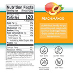Designer Wellness Protein Smoothie, Real Fruit, 12g Protein, Low Carb, Zero Added Sugar, Gluten-Free, Non-GMO, No Artificial Colors or Flavors, Peach Mango, 12 Count