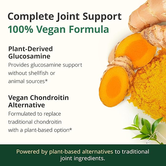 Glucosamine Chondroitin MSM – Joint Support Supplement for Women and Men with Glucosamine Sulfate 1500 mg, Chondroitin and MSM – for Cartilage, Joint Health and Flexibility – 90 Capsules, Vegan