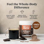 Bulletproof Chocolate Collagen Protein Powder with MCT Oil, 19g Protein, 17.6 Oz, Collagen Peptides and Amino Acids for Healthy Skin, Bones and Joints