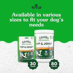 Greenies Supplements Hip and Joint Supplements for Dogs, with Chondroitin & Glucosamine for Dogs, Chicken Flavor, 6.08 oz. Pouch, 30 Count
