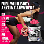 Natures Aid NSF Certified Creatine Gummy 5g - Creatine Monohydrate Gummies – Pre-Workout Energy & Muscle Growth Support for Men & Women | Raspberry Electrolyte Gummies (135 Count)