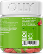 OLLY Fiber Gummy Rings, 5g Prebiotic Fiber, FOS (Fructo-oligosaccharides), Digestive Support, Berry Melon 50ct