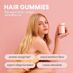 MONDAY HAIRCARE Hair Gummies with 2500 mcg Biotin, Vitamin C & Vitiman E for Thicker, Stronger and Healthier Hair 60ct