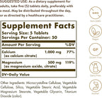 Solgar Calcium Magnesium Citrate, 250 Tablets - Supports Healthy Bones & Teeth - Musculoskeletal & Nervous System Support - Highly Absorbable - Non-GMO and Vegan - 50 Servings
