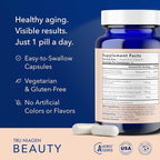 TRU NIAGEN BEAUTY NAD+ for Hair, Skin & Nails | Contains Niagen®, Astaxanthin, Hyaluronic Acid, Biotin | Supports Skin Elasticity & Moisture Retention | Daily Supplements for Men & Women | 30 Servings