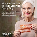 Marine Collagen Liquid Sachet w/Hyaluronic Acid & Vitamin C | for Hair, Skin, Nails & Joints | 12,000mg High Strength Hydrolysed Collagen (1.01 Fl Oz (Pack of 28), Orange)