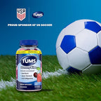 TUMS Gummy Bites Dietary Supplement for Occasional Heartburn Relief, Upset Stomach and Acid Indigestion, Cherry Berry Burst - 108 Count