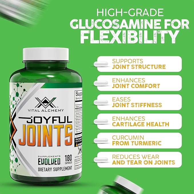 Vital Alchemy Joyful Joints Support Supplement for Women & Men