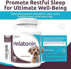 K9 Select Melatonin for Dogs - Calming Aid Tasty Dog Supplement - Helps Overall Health with Quiet Moments and Composure - Reduce Stress Calming Treats for Small Dogs - 1 mg, 180 Vegetable Capsules