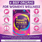 3 Pack Beef Organ Supplement for Women,Hormone Balance for Women,Grass Fed Beef Liver Capsules Supplements for Womens Support Balance Hormones, Energy, Menstrual,Skin Care-180 Capsule