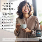 Multi Collagen Peptides Powder – Hydrolyzed Type I & III Grass-Fed Bovine Collagen – Unflavored Protein for Hair Skin Nails, Joints & Mobility – Keto Paleo – 41 Servings