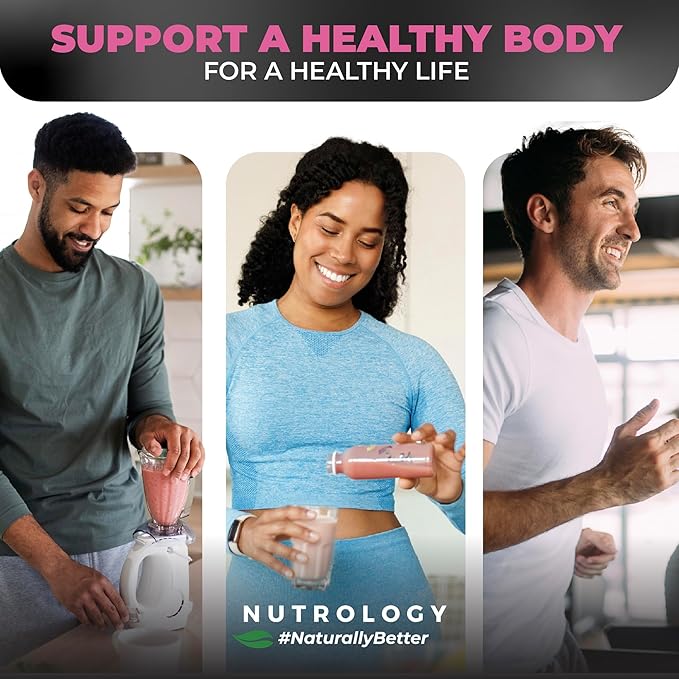 Nutrology TRIPACT Protein Powder - 7-in-1 Meal Replacement Shake with Grass Fed Whey Protein Powder, Pea, Rice, Greens for Muscle Recovery & Immunity, Superberry Flavor, 40 Servings