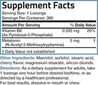 Bronson Melatonin 5mg Fast Dissolve Cherry Flavor Tablets with Vitamin B6 - Nighttime Sleep Aid - Promotes Relaxation, 360 Vegetarian Chewable Lozenges