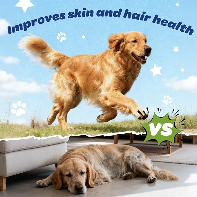 Dog Multivitamin with Glucosamine, Chondroitin, MSM & Probiotics – 8-in-1 Hip & Joint, Skin & Coat, Gut, Heart & Immune Health Supplement Soft Chews for Dogs – 120 Count