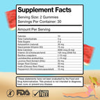 UVBites - Tanning Gummies - Self Tan Supplement - Tanning Pill - Fast Acting & Debloating Melanin Supplement with Beta Carotene, Astaxanthin, Niacinamide - Glow Up Skin (60 Count, Watermelon)