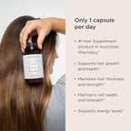 JSHealth Hair Growth Vitamins for Women. Hair + Energy with Kelp Iodine and Zinc. Supports Thickness, Strength, Energy. Nutritionist-Formulated (30 Capsules)