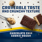 CLIF BUILDERS + Caffeine Protein Bars - Chocolate Chip Cookie Dough Flavor - 20g Plant Based Protein - Gluten Free - Non-GMO - Low Glycemic - No Artificial Sweeteners - 2.4 oz. (12 Pack)
