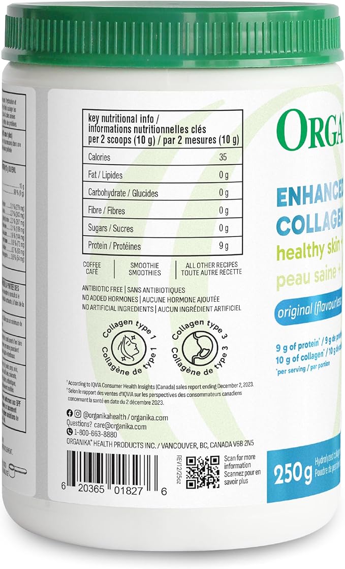 ORGANIKA Collagen Enhanced, 250 GR