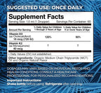 USDA Organic Vitamin D3 K2 Liquid Drops | Vitamin D3 K2 Supplement for Kids & Toddlers Ages 1+ | Kids Supplement for Calcium Absorption Strong Bones | Vegan, Non-GMO | 2 Fl Oz