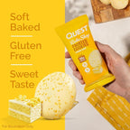 Quest Nutrition Frosted Protein Cookies Twin Pack, Lemon Cake, 1g Sugar, 10g Protein, 2g Net Carbs, Gluten Free, 16 Cookies