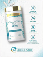 Carlyle Hyaluronic Acid Supplement | 50 mg | 90 Capsules | Non-GMO & Gluten Free