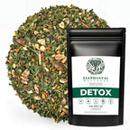 Elephantal Wellness Premium Detox Herbal Tea | Daily Liver, Kidney, Blood & Digestive Support with Turmeric, Nettle Tea, Milk Thistle, Dandelion Tea & Burdock | Handmade, Caffeine-Free Loose Leaf Blend | 2oz, 20 Servings