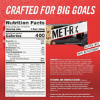 MET-Rx Big 100 Colossal Protein Bars, Chocolate Chip Cookie Dough Meal Replacement Bars, 9 Count (Pack of 1)