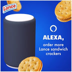 Lance Sandwich Crackers, Malt with Peanut Butter, 10 Individually Wrapped Packs, 6 Sandwiches Each