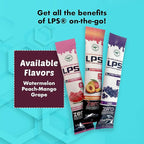 Nutritional Designs LPS Liquid Collagen & Whey Protein Supplement - Non-GMO Drink, Sugar-Free - Promotes Healthy Skin & Hair for Men & Women, Single Serve (Cherry, 25 Packets)
