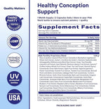 Pink Stork BlueStork Men's Fertility Support - Supports Conception for Him - Male Prenatal Vitamins with Maca Root, Ashwagandha, Folate, B12 - Sperm Heath, Drive, Motility - 60 Capsules