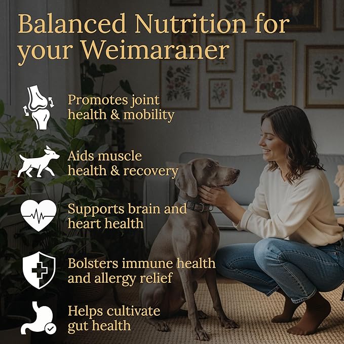 Weimaraner Multivitamins, 90 Count, Made in the USA with Real Bacon