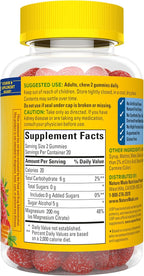 Nature Made Zero Sugar Magnesium Citrate Gummies 200 Mg Per Serving, Muscle & Bone Support, Aspartame Free, 40 Sugar Free High Absorption Magnesium Gummies, 20 Day Supply