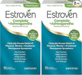 Estroven Complete + Ashwagandha Multi-Symptom Menopause Supplement for Women - Clinically Proven Ingredients Provide Menopause Relief & Night Sweats + Hot Flash Relief* - 4 Month Supply (Pack of 2)