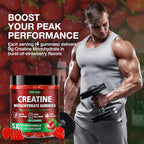 Creatine Gummies for Men & Women - Chewable Creatine Monohydrate Gummies with Taurine & Vitamin B12, 5g Creatine per Serving, Vegan, Strawberry Flavor, 120 Count