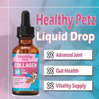 Healthy Petz Premium Liquid Collagen Drops for Dogs - Advanced Joint Support, Gut Health & Vitality Supplement, 2 Fl Oz
