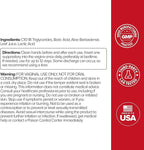 O Positiv URO Boric Acid Vaginal Suppository – with Lactic Acid, and Aloe for Fast Relief and Vaginal Odor Control – Vegan, Free from Parabens, Dyes, and Fragrances – 12 Count (Pack of 1)