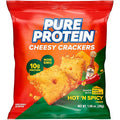 Pure Protein Cheesy Crackers, Hot and Spicy, High Protein Snack, 10G Protein, 1.34 oz, 12 Count