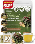 Natural Hormone Balance Tea 120g.100% natural ingredients Raspberry Leaf,Nettle Leaf,Ginger,Spearmint Leaf Hormone Herbal tea.for PMS & PCOS Supplements.