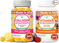 Lunakai Collagen and Vitamin E Gummies Bundle - Non-GMO Anti Aging Supplements for Men & Women - Natural Gummy with Vitamin C & 250 mg Natural VIT E