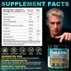99.99% Creatine Monohydrate Gummies for Men Women 5g, 7-in-1 Pre-Workout Complex with BCAA, Taurine, B12/6 & Electrolytes, 6X Boost Energy, Muscle Strength & Recovery, Brain Focus, Vegan, Sugar Free