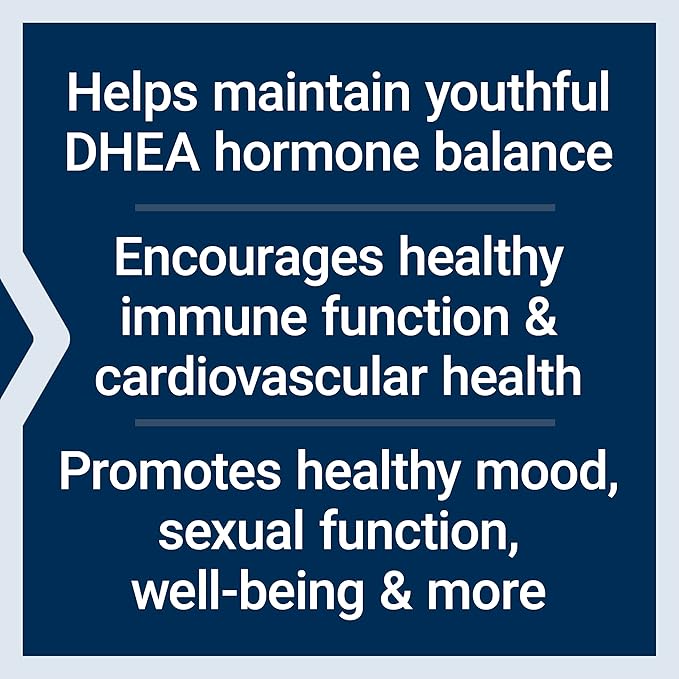 Life Extension N-Acetyl-L-Cysteine (NAC), Immune, Respiratory & DHEA 25 mg – Supplement for Hormone Balance, Immune Support, Sexual Health, Bone & Cardiovascular Health